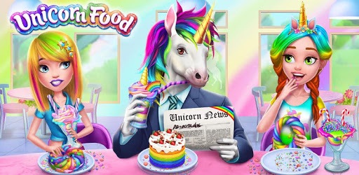 Unicorn Food - Rainbow Glitter Food & Fashion pc screenshot