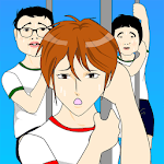 Handsome climbing stick icon