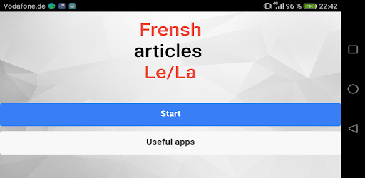 Frensh articles Le/La pc screenshot Frensh articles Le/La pc screenshot