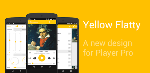 PlayerPro Skin Flatty Yellow pc screenshot PlayerPro Skin Flatty Yellow pc screenshot
