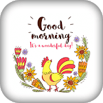 Good Morning Wallpaper With Name And Emojis icon