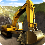 Construction Excavator 3D Sim icon