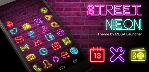 Street Neon MegaLauncher Theme pc screenshot Street Neon MegaLauncher Theme pc screenshot