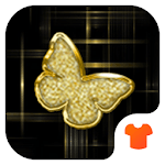 Gold Butterfly Theme for Android Free icon
