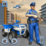 US Police ATV Quad Bike Gangster Chase Game 2018 icon