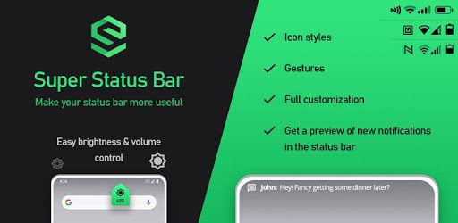 Super Status Bar - Gestures, Notifications & more pc screenshot Super Status Bar - Gestures, Notifications & more pc screenshot