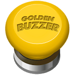 Golden buzzer button icon