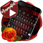 Dark Red Typing Keyboard icon