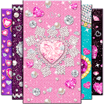 Diamond Hearts Wallpaper icon