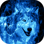 Ice Fire Wolf Wallpaper icon