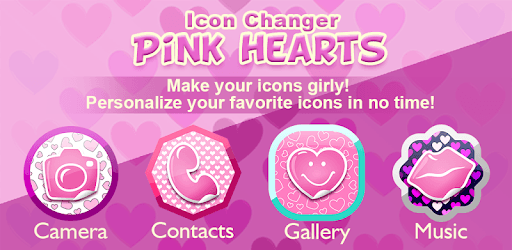 Icon Changer Pink Hearts for PC - How to Install on Windows PC, Mac