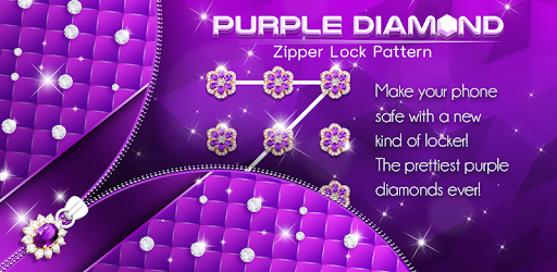 Purple Diamond Flower Zipper Lock Pattern pc screenshot Purple Diamond Flower Zipper Lock Pattern pc screenshot