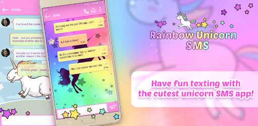 Rainbow Unicorn SMS Themes pc screenshot Rainbow Unicorn SMS Themes pc screenshot