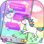 Rainbow Unicorn SMS Themes icon