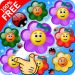 Flowers and Ladybug - match up three puzzle 💐 icon