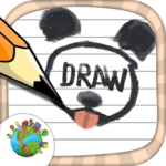 Paint and draw something icon