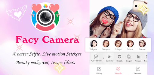 Facy Camera - Selfie Makeover pc screenshot Facy Camera - Selfie Makeover pc screenshot