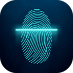 Fingerprint Lock Screen Neon Prank icon