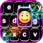 Luminous Keyboard with Emoji icon
