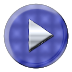 Poweramp Skin Blue Carbon icon