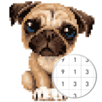 Unicorn Pug - Color By Number & Pixel No Draw for pc icon