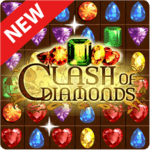 Clash of Diamonds - Match 3 Jewel Games icon