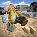 City construction simulator 3D icon