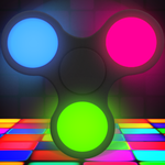 Fidget Spinner  Neon Disco Glow The floor is lava icon