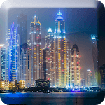 Dubai Night Live Wallpaper PRO icon