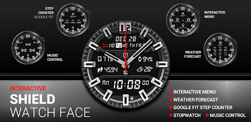 Shield Watch Face pc screenshot Shield Watch Face pc screenshot