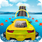 Water Surfing Car Stunts icon