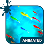 Colored Fishes Animated Keyboard + Live Wallpaper icon