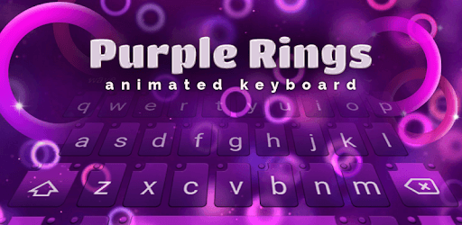 Purple Rings Animated Keyboard + Live Wallpaper pc screenshot Purple Rings Animated Keyboard + Live Wallpaper pc screenshot
