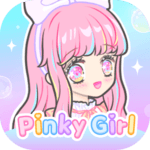 Pinky Girl: Dress up & Make Fiends icon