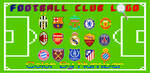 Football Logo Coloring: Color By Number-Pixel Art pc screenshot