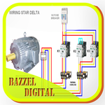 sketch wiring star delta diagram icon