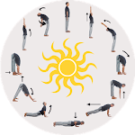 Surya Namaskar in Gujarati icon