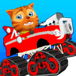 Cat Race Car Snow Drift Stunts icon