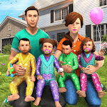Virtual Mother Baby Quadruplets Family Simulator icon