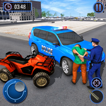 US Police Hummer Car Quad Bike Police Chase Game icon