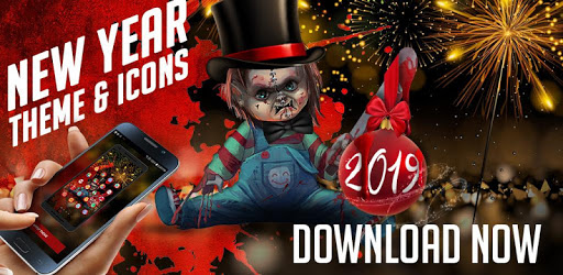 Scary Doll New Years Theme - Wallpapers and Icons pc screenshot