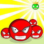 Red ball VS Green King Shooter icon