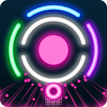 Circle Break - glow neon smash icon
