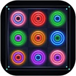Merge Rings Neon icon