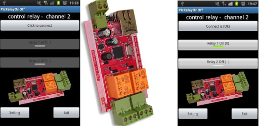 PLC 2 relay remote control net pc screenshot