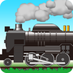 Steam locomotive pop icon