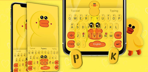 Yellow Cute Adorable Duck Keyboard Theme pc screenshot