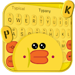 Yellow Cute Adorable Duck Keyboard Theme icon