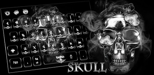Black Skull Keyboard Theme pc screenshot