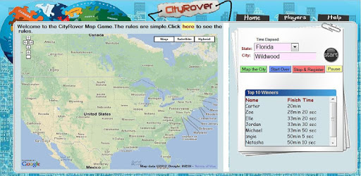 City Rover Map Game pc screenshot City Rover Map Game pc screenshot
